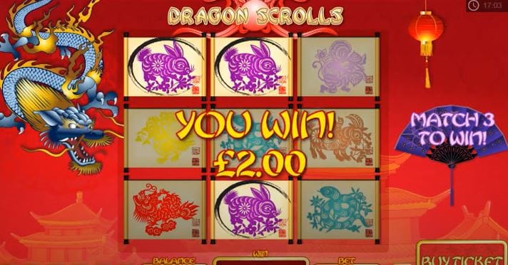 Dragon Scrolls Instant Slot Win