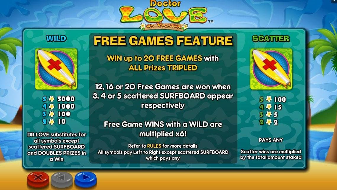 Doctor Love on vacation Slot Bonus