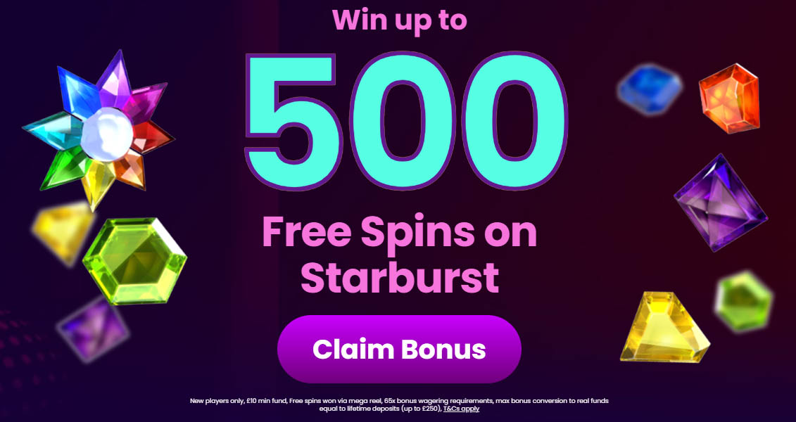Spin The Mega Reel To Win Up To 500 Free Spins