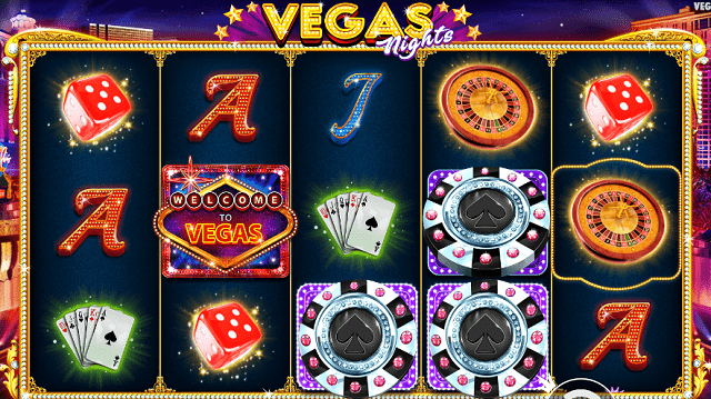 Vegas Night Slot Gameplay