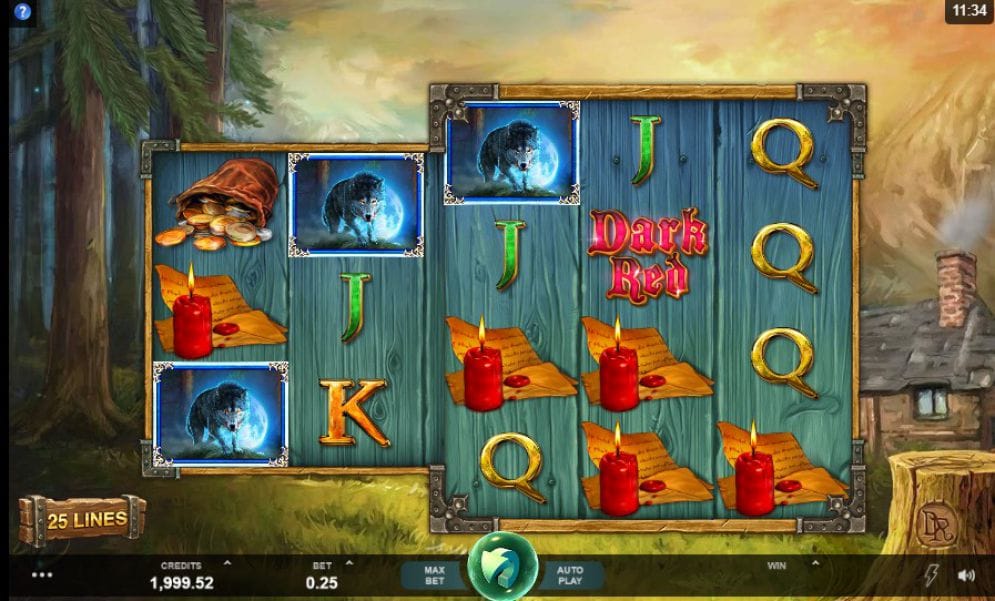 Wicked Tales Dark Red Slot Gameplay